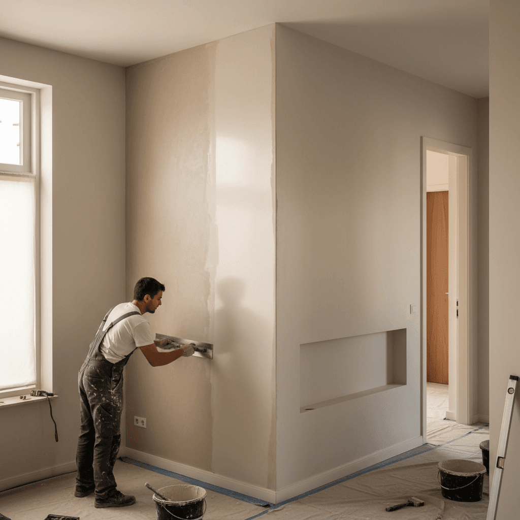 Expert plastering and wall finishing work